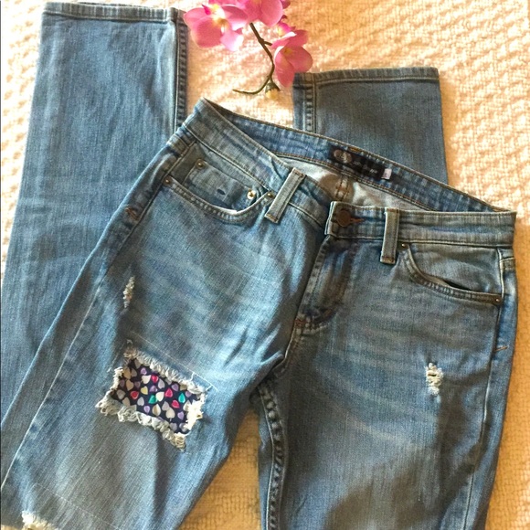 JET by John Eshaya Patched & Distressed Jeans - Picture 4 of 11
